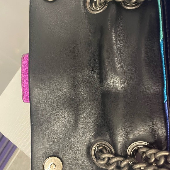 Kurt Geiger Rainbow Metallic Shoulder Bag - Picture 8 of 9